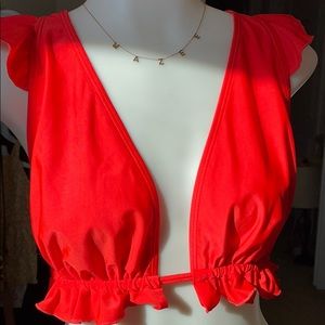 ASOS Red Triangle Bikini Top